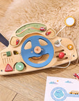 - Montessori Wooden Steering Wheel Toy - Car Console Busy Board for Toddlers | Sensory Early Education Gift Baby Stork Baby Toys & Activity Equipment