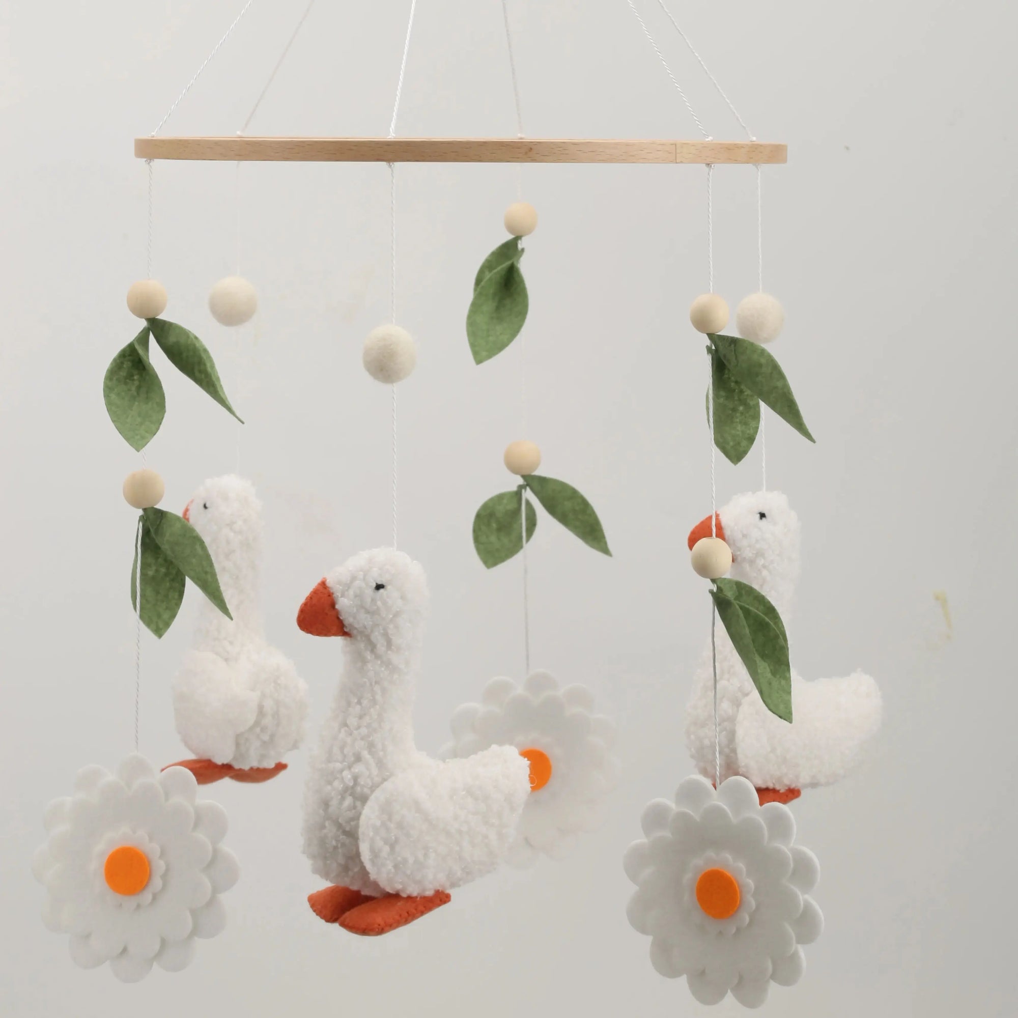 Goose Baby Mobile | Handmade Duck &amp; Daisy Nursery Mobile