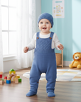 - Knit Baby Overalls & Hat Set Baby Stork