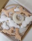 - Golden Retriever Felt Cot Mobile - Tan & Cream AE