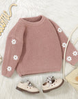 - Daisy Knit Baby & Toddler Sweater Baby Stork