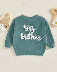 - Big Brother Embroidered Knit Sweater Baby Stork