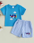 - Airplane Adventure 2-Piece Baby Set – T-Shirt & Shorts Baby Stork