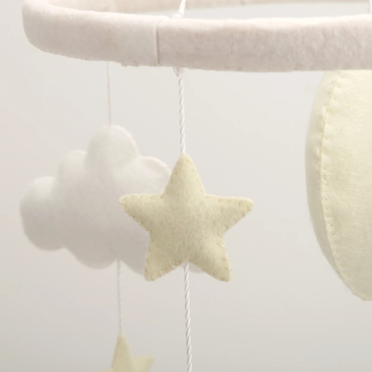 - Felt Hot Air Balloon & Airplane Mobile – Neutral Sky Theme Baby Stork