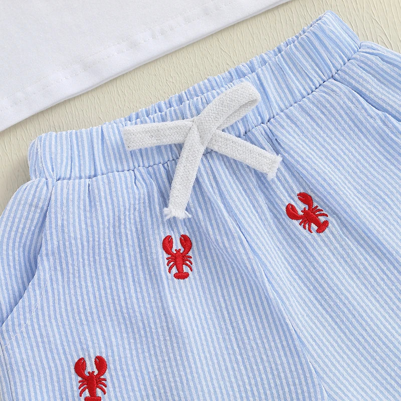 - Little Lobster T-Shirt & Shorts Set Baby Stork