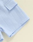 - Sky Jacquard Polo Set for Toddler Baby Stork