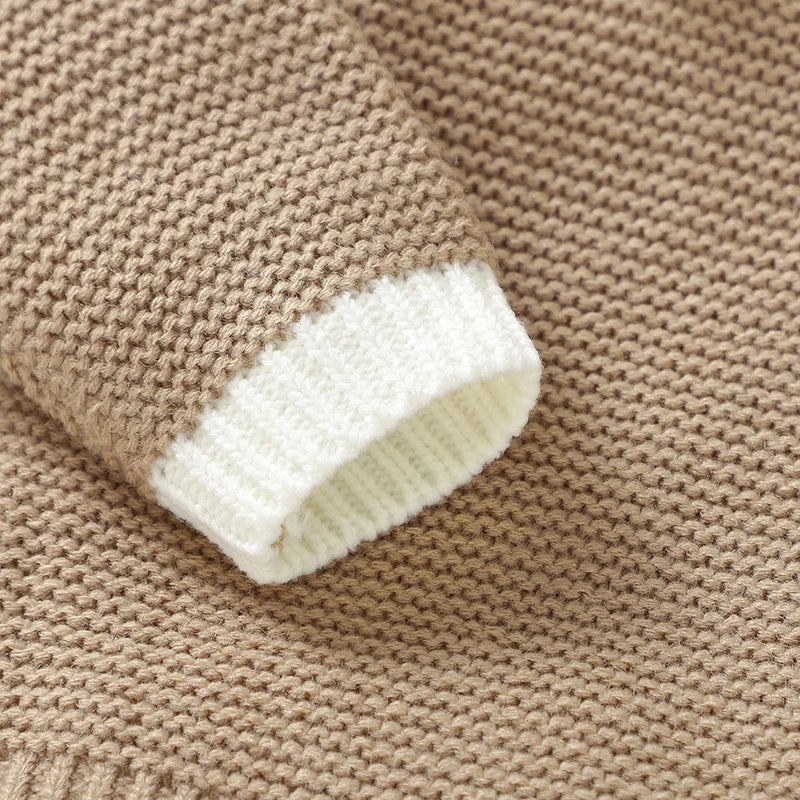 - Collared Knit Sweater – Classic Cotton Blend Baby Jumper Baby Stork