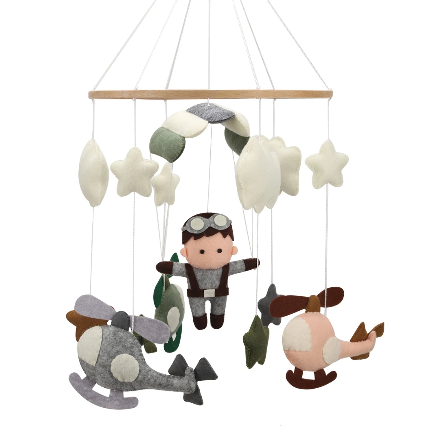 Aviator Baby Mobile | Pilot, Airplane &amp; Helicopter Nursery Mobile