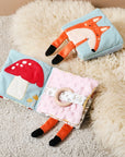 - Soft Sensory Baby Cloth Book with 3D Animals, Mirror & Textures – Montessori Early Learning Toy Baby Stork