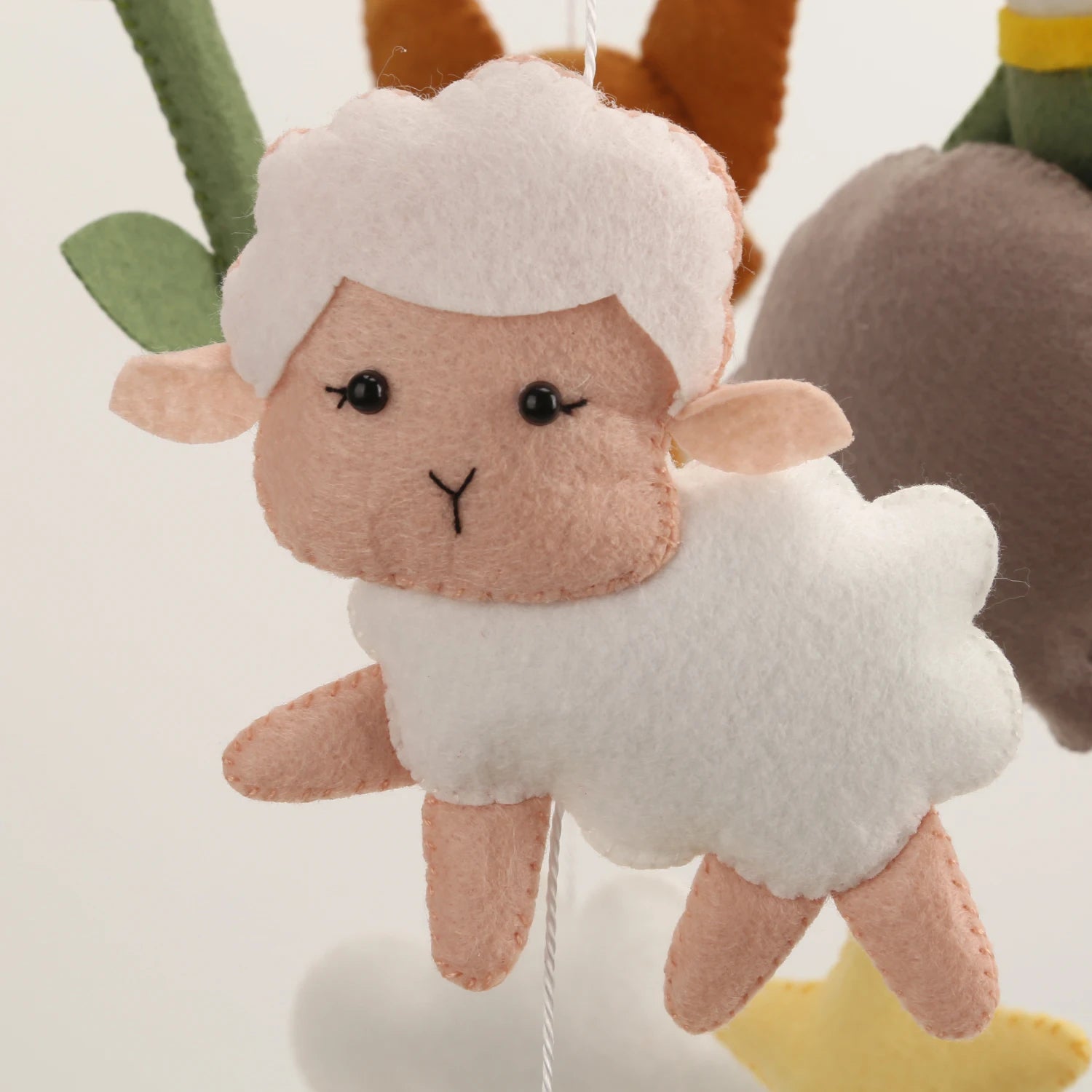 - Little Prince & Friends Felt Baby Mobile – Nursery Cot Mobile Baby Stork Baby Mobile