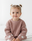 - Daisy Knit Baby & Toddler Sweater Baby Stork