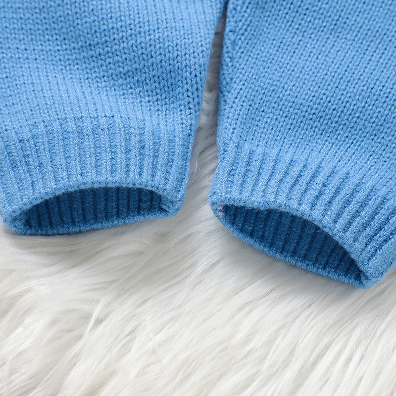 - Baby Knit Stripe Overalls Baby Stork