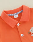 - Bunny & Carrot Embroidered Two-Piece Set Baby Stork