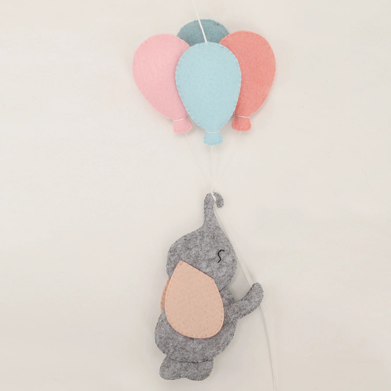 - Elephant Baby Mobile – Clouds, Stars & Balloons Nursery Hanging | Handmade Crib Decor Baby Stork Baby Mobile