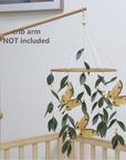 - Butterfly Baby Mobile with Green Leaves | Nature Nursery Decor Baby Stork