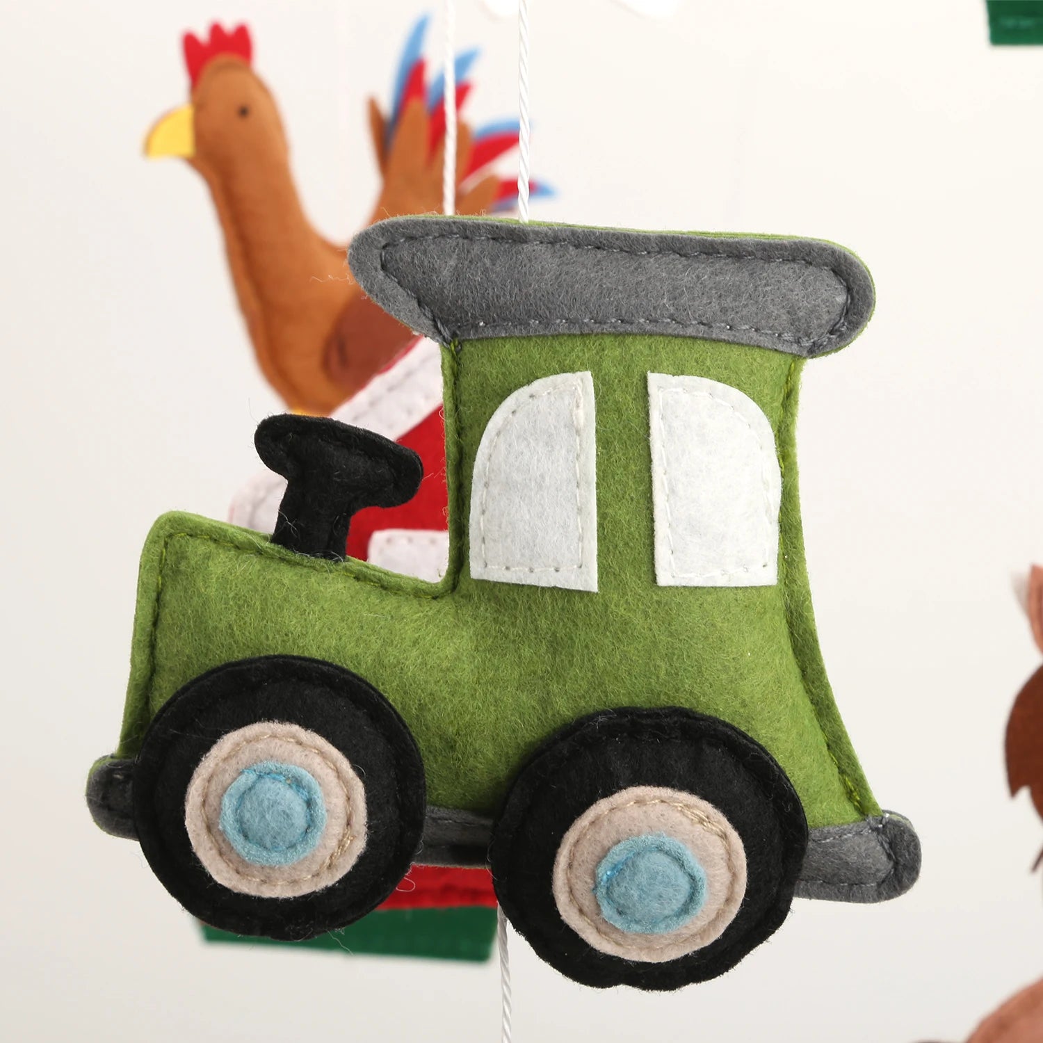 - Farmyard Baby Mobile – Handmade Felt Cot Mobile with Barn, Tractor & Animals Baby Stork