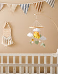 - Handmade Stegosaurus Dinosaur Crib Mobile | Soft Felt & Natural Wood | Nursery Decor Baby Stork Baby Mobile