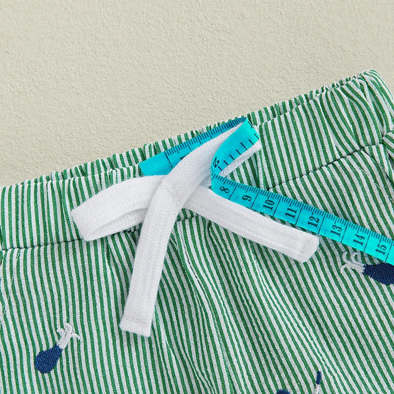 - Green Golf Cart T-Shirt & Shorts Set Baby Stork