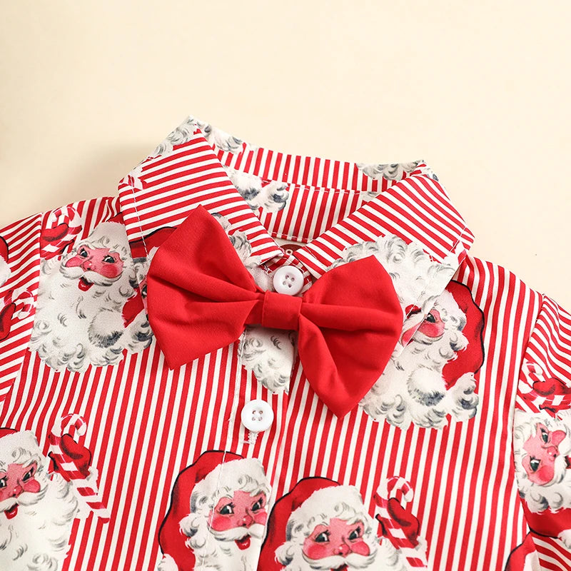 Christmas Shirt, Bow Tie &amp; Shorts Set