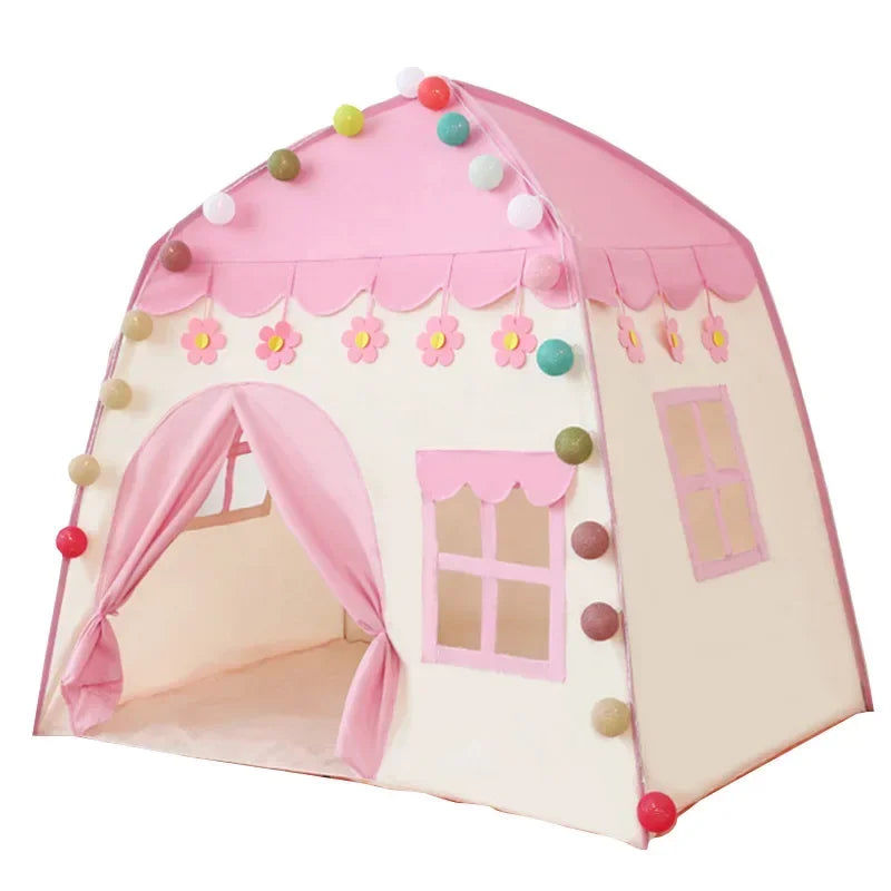 - 130cm Pink Princess Castle Tent for Kids Baby Stork Baby &amp; Kids > Baby &amp; Kid's Toys > Outdoor Play Equipment