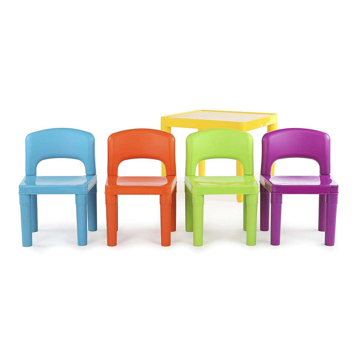 - Kids Plastic 5-Piece Table &amp; 4 Chairs Set (Multicoloured) Baby Stork Baby &amp; Kids > Kid's Furniture > Kid's Tables, Chairs &amp; Seats
