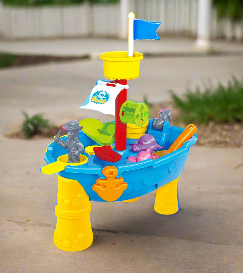 - Pirate Ship Sand & Water Table – 24-Piece Adventure Play Set Keezi Home & Garden > Pool & Accessories > Pool Toys & Inflatables