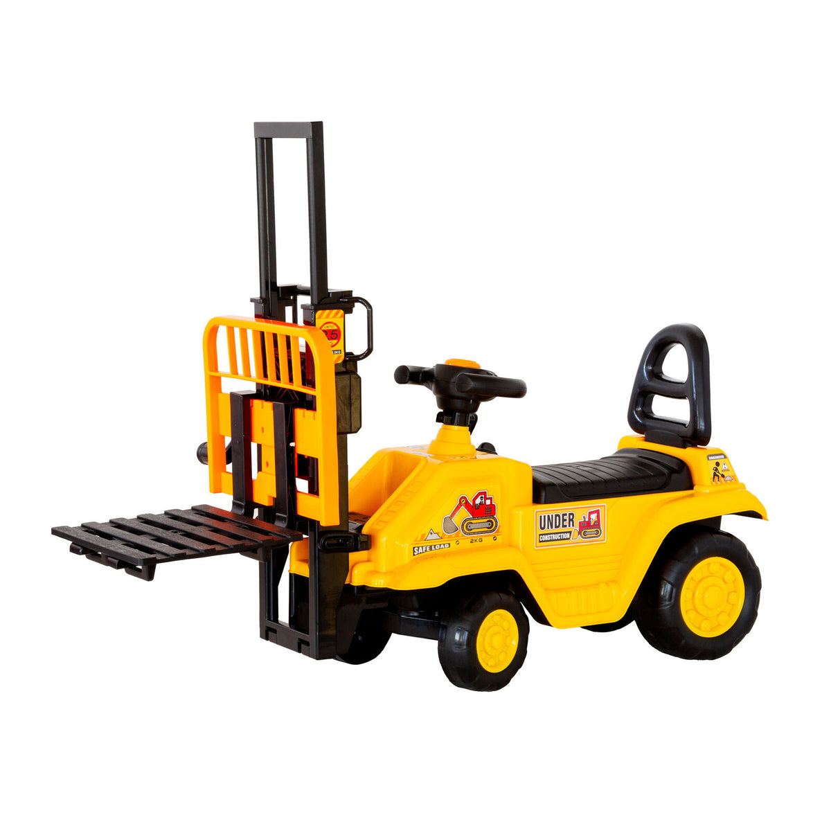 - Kids Manual Forklift Ride-On with Working Mast Lift and Pallet Baby Stork Baby &amp; Kids > Ride On Cars, Go-karts &amp; Bikes > Ride On Cars