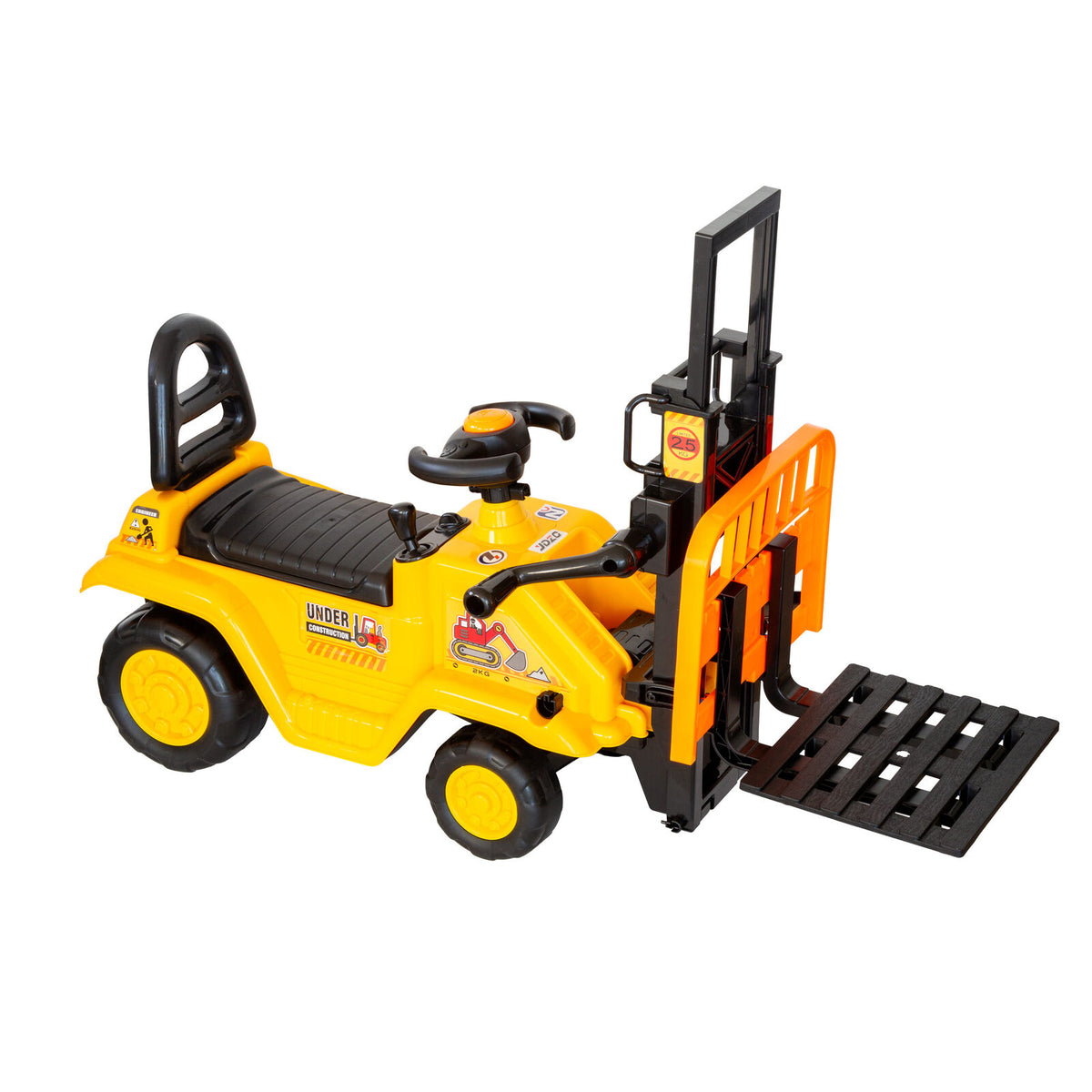 - Kids Manual Forklift Ride-On with Working Mast Lift and Pallet Baby Stork Baby &amp; Kids > Ride On Cars, Go-karts &amp; Bikes > Ride On Cars