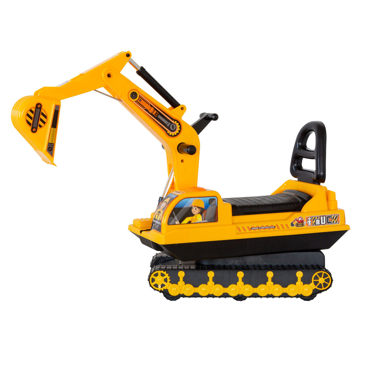 - Ride-on Children's Excavator w/ Sturdy Track and Dual Operation Levers to Scoop Baby Stork Baby &amp; Kids > Ride On Cars, Go-karts &amp; Bikes > Ride On Cars