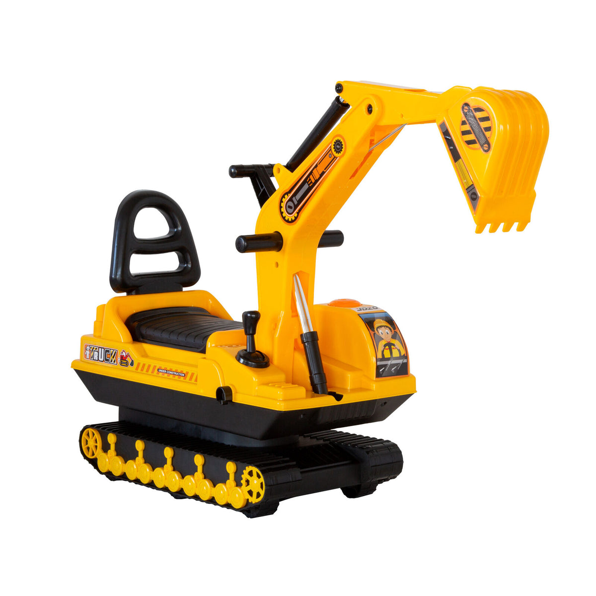 - Ride-on Children's Excavator w/ Sturdy Track and Dual Operation Levers to Scoop Baby Stork Baby &amp; Kids > Ride On Cars, Go-karts &amp; Bikes > Ride On Cars