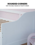 - Wooden Single Sofa Bed Frame with Storage Drawers – White Baby Stork Furniture > Bedroom > Beds & Bed Frames