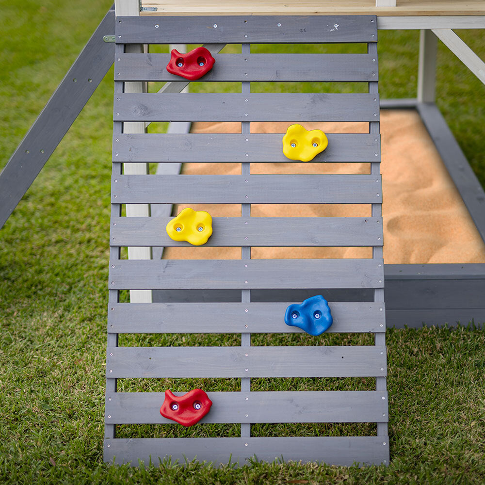 - Ultimate Wooden Tower Cubby House with Slide & Sandpit – Grey Rovo Baby & Kids > Baby & Kid's Toys > Outdoor Play Equipment