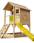 - Kids Ultimate Wooden Tower Cubby House with Slide & Climbing Wall Rovo Baby & Kids > Baby & Kid's Toys > Outdoor Play Equipment