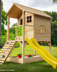 - Kids Ultimate Wooden Tower Cubby House with Slide & Climbing Wall Rovo Baby & Kids > Baby & Kid's Toys > Outdoor Play Equipment
