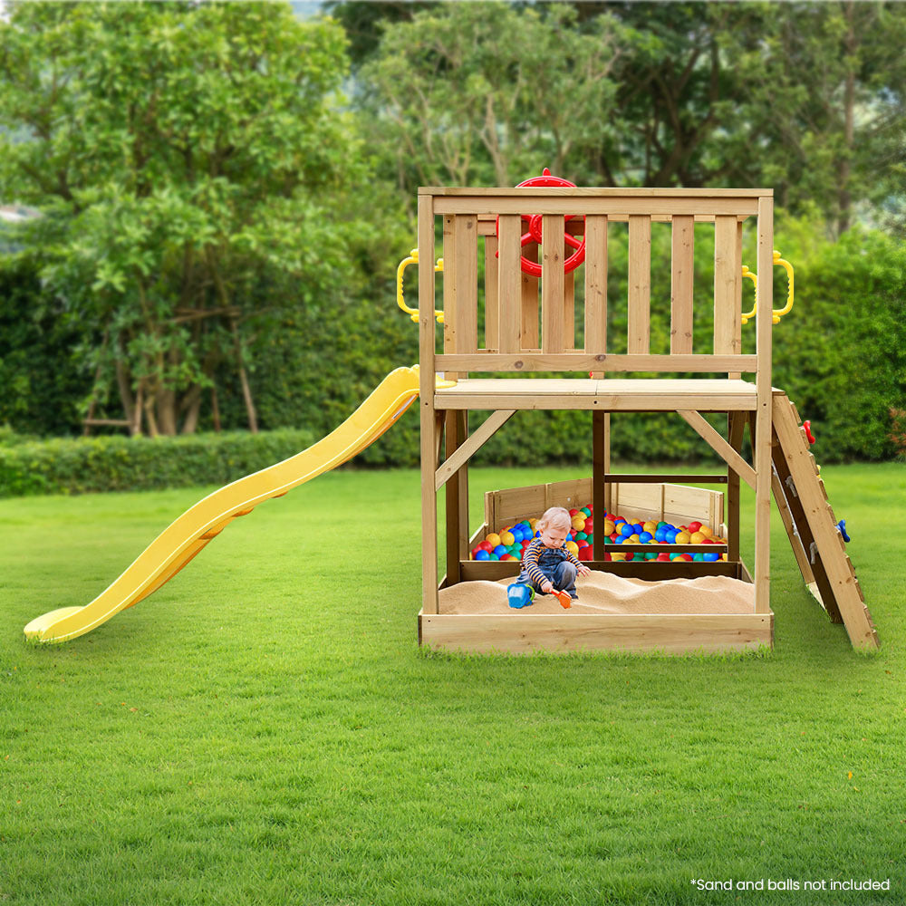 Climbing Wall Swing Slide Sandpit Playhouse Swing Slide Climb