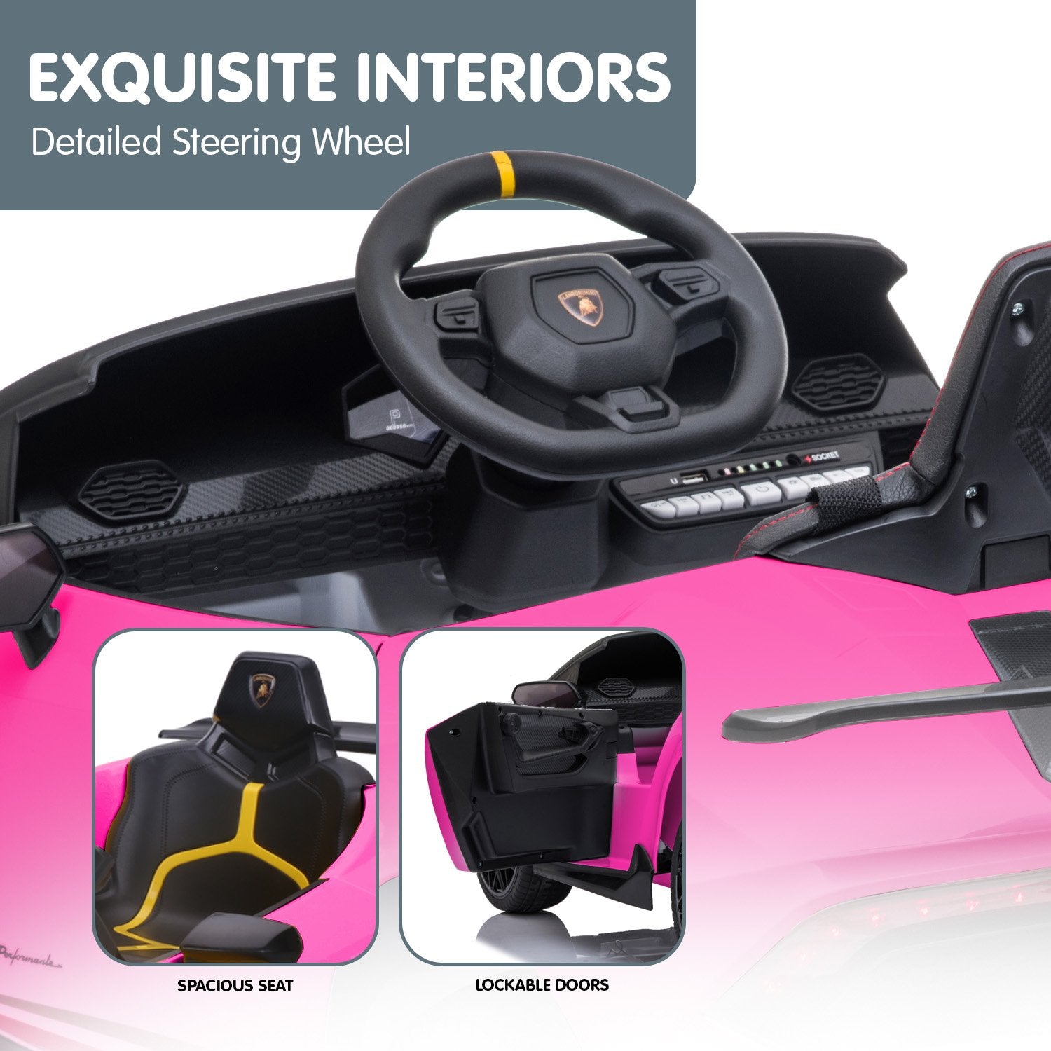 - Lamborghini Performante Ride On Car – Pink Baby Stork Baby &amp; Kids &gt; Ride On Cars, Go-karts &amp; Bikes &gt; Ride On Cars