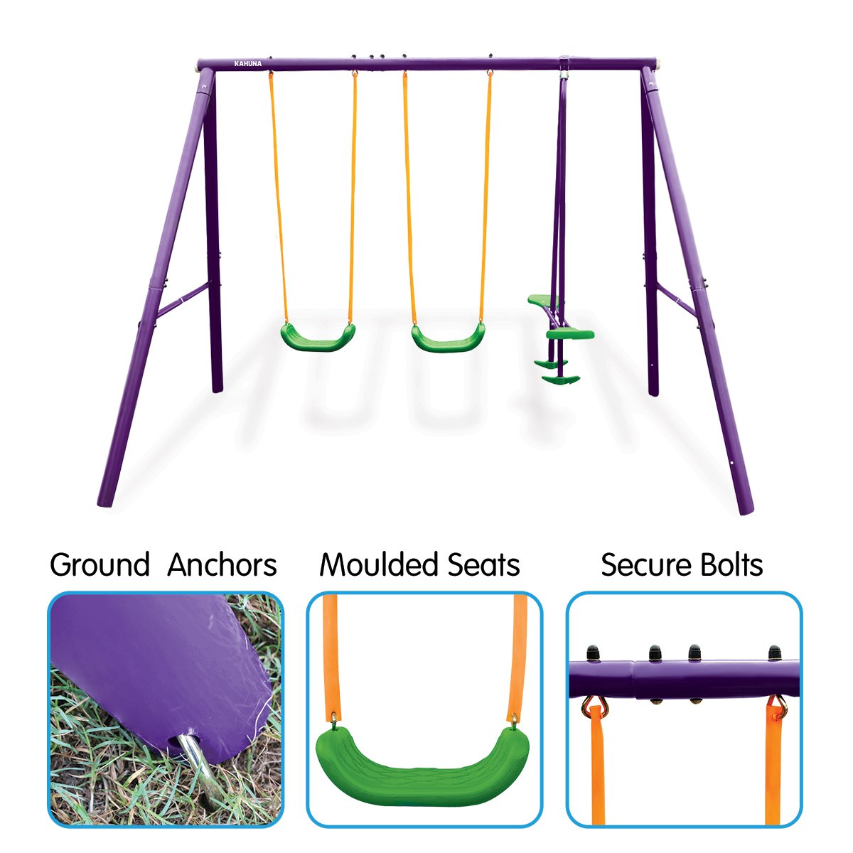 - Kahuna Kids Swing Set – Double Swings & Tandem Glider Lifespan Kids Baby & Kids > Baby & Kid's Toys > Outdoor Play Equipment