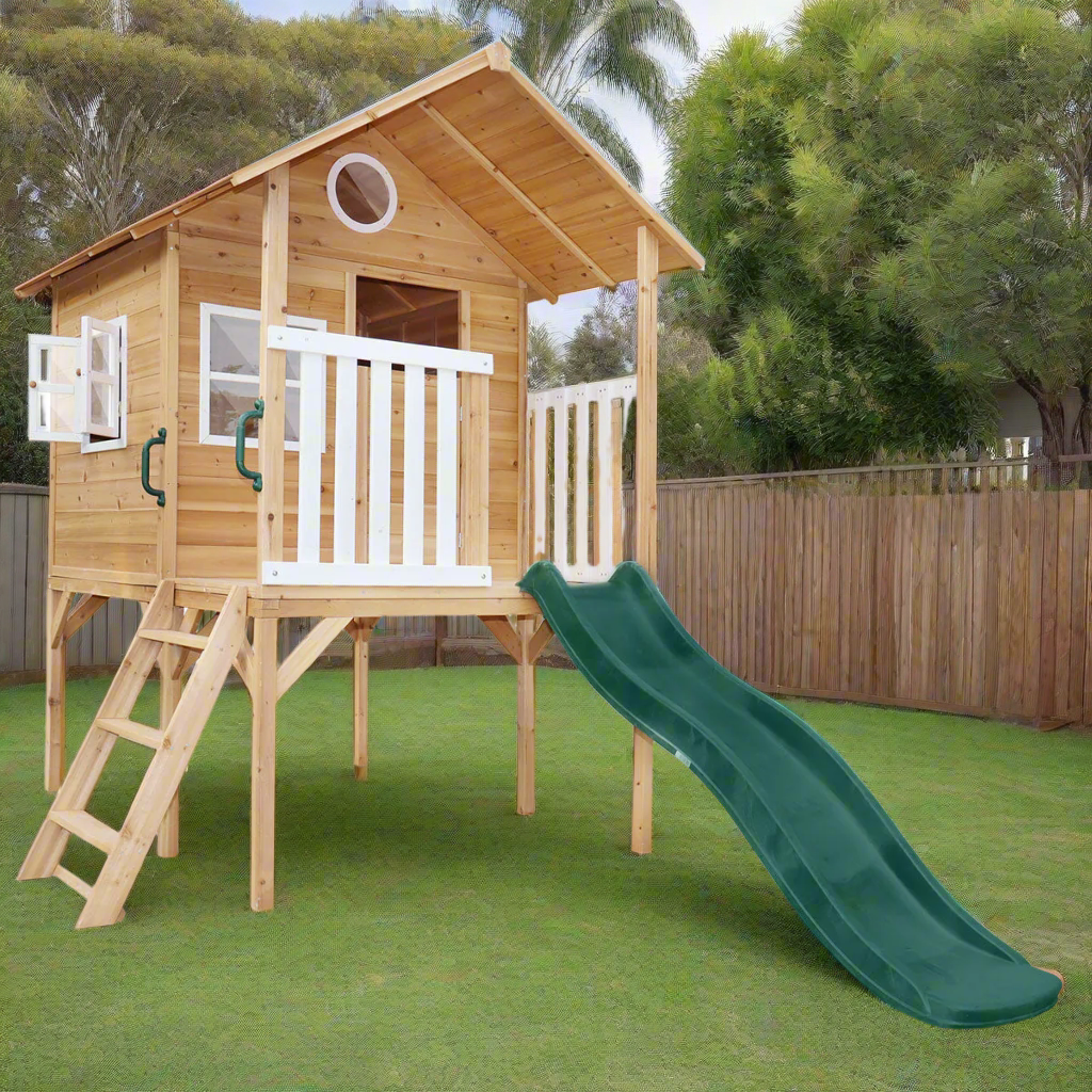 - Archie Elevated Cubby House with Slide – Lifespan Kids Lifespan Kids Baby & Kids > Baby & Kid's Toys > Outdoor Play Equipment