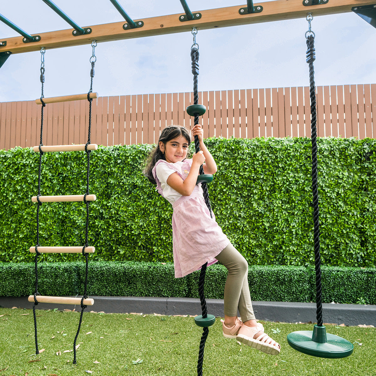 - Ultimate Wooden Playground Set with Swings, Climbing & 2.2m Slide Lifespan Kids Baby & Kids > Baby & Kid's Toys > Outdoor Play Equipment