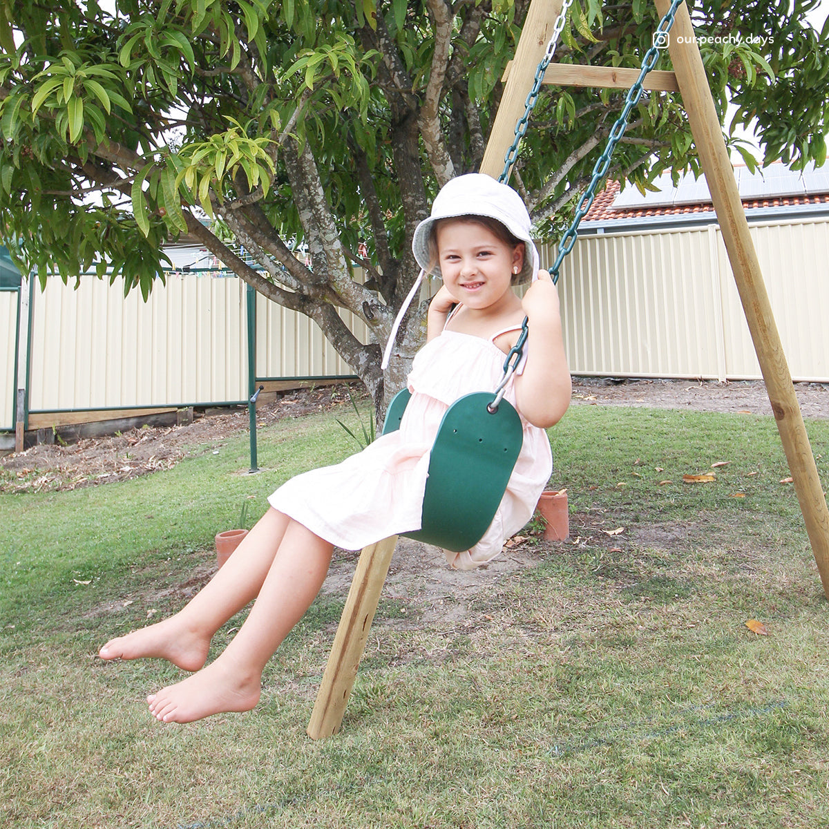 - Kids Amber 3 Double Belt Swing Set – Wooden Outdoor Swing Lifespan Kids Baby & Kids > Baby & Kid's Toys > Outdoor Play Equipment