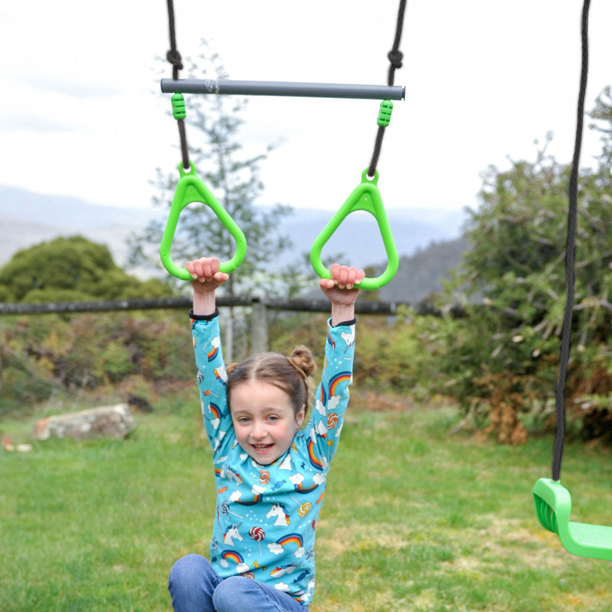 - 4 Station Swing Set with 1.8m Slide – Nest Swing, Trapeze & Glider Lifespan Kids Baby & Kids > Baby & Kid's Toys > Outdoor Play Equipment