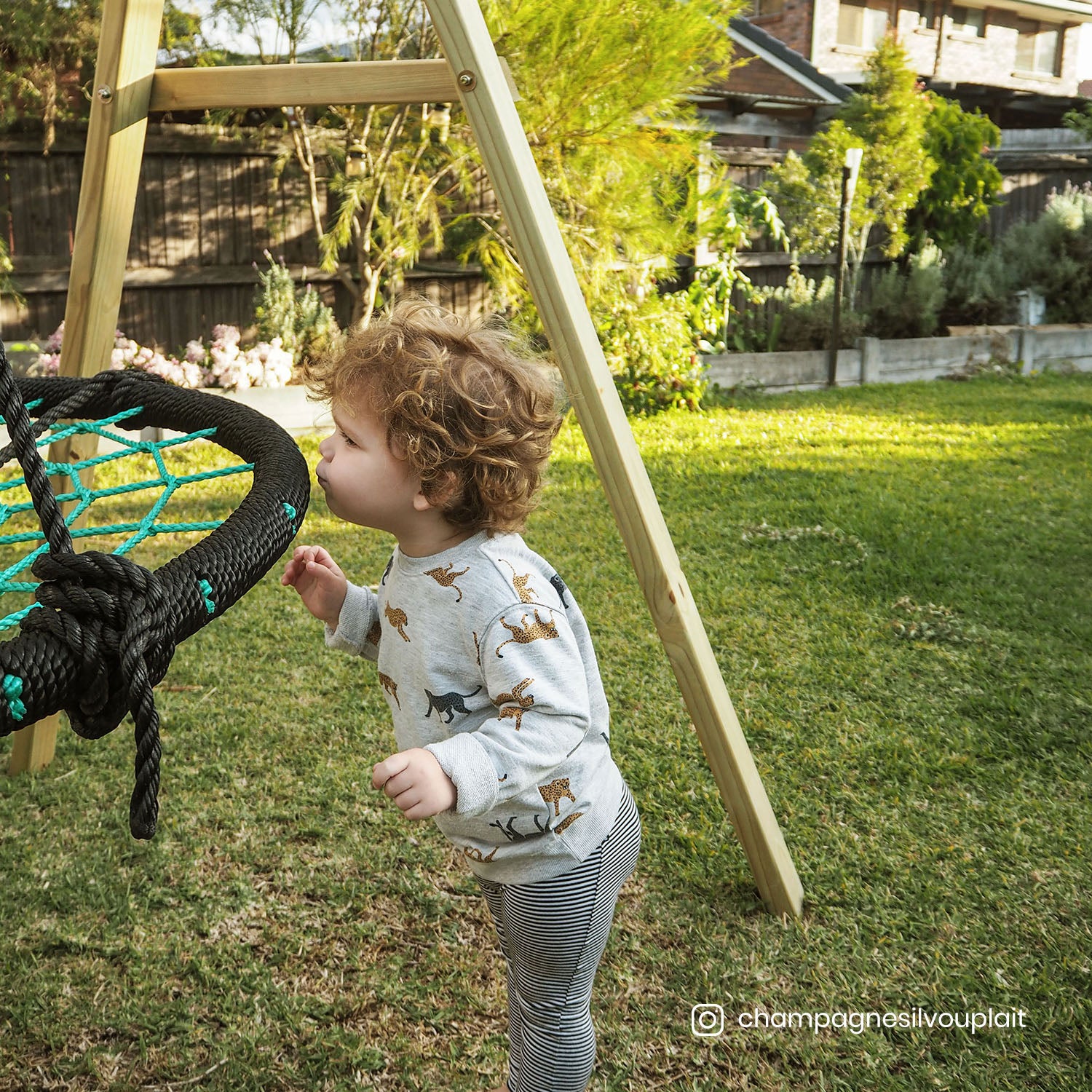 - Oakley Wooden Swing Set with 1m Spidey Web Swing – Outdoor Kids Play Lifespan Kids Baby & Kids > Baby & Kid's Toys > Outdoor Play Equipment