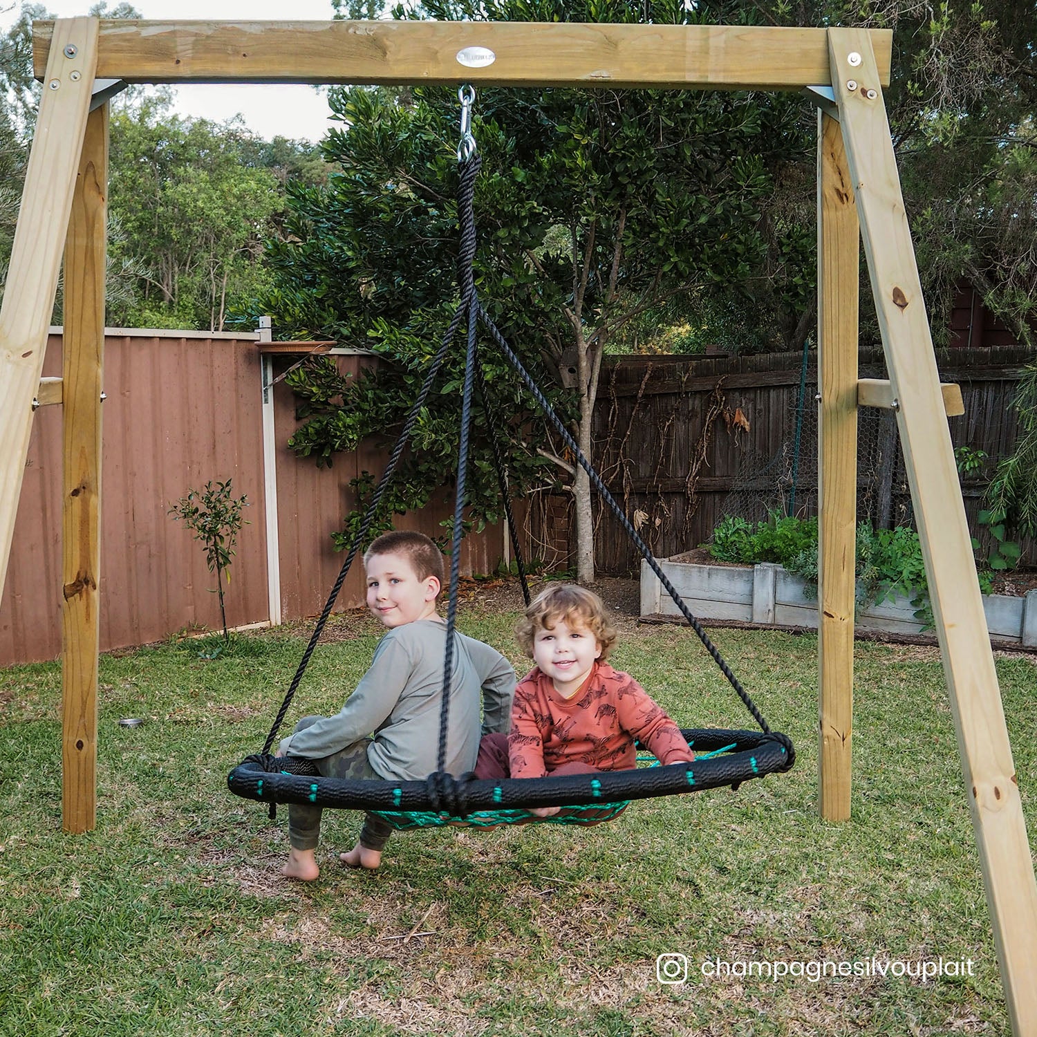 - Oakley Wooden Swing Set with 1m Spidey Web Swing – Outdoor Kids Play Lifespan Kids Baby & Kids > Baby & Kid's Toys > Outdoor Play Equipment