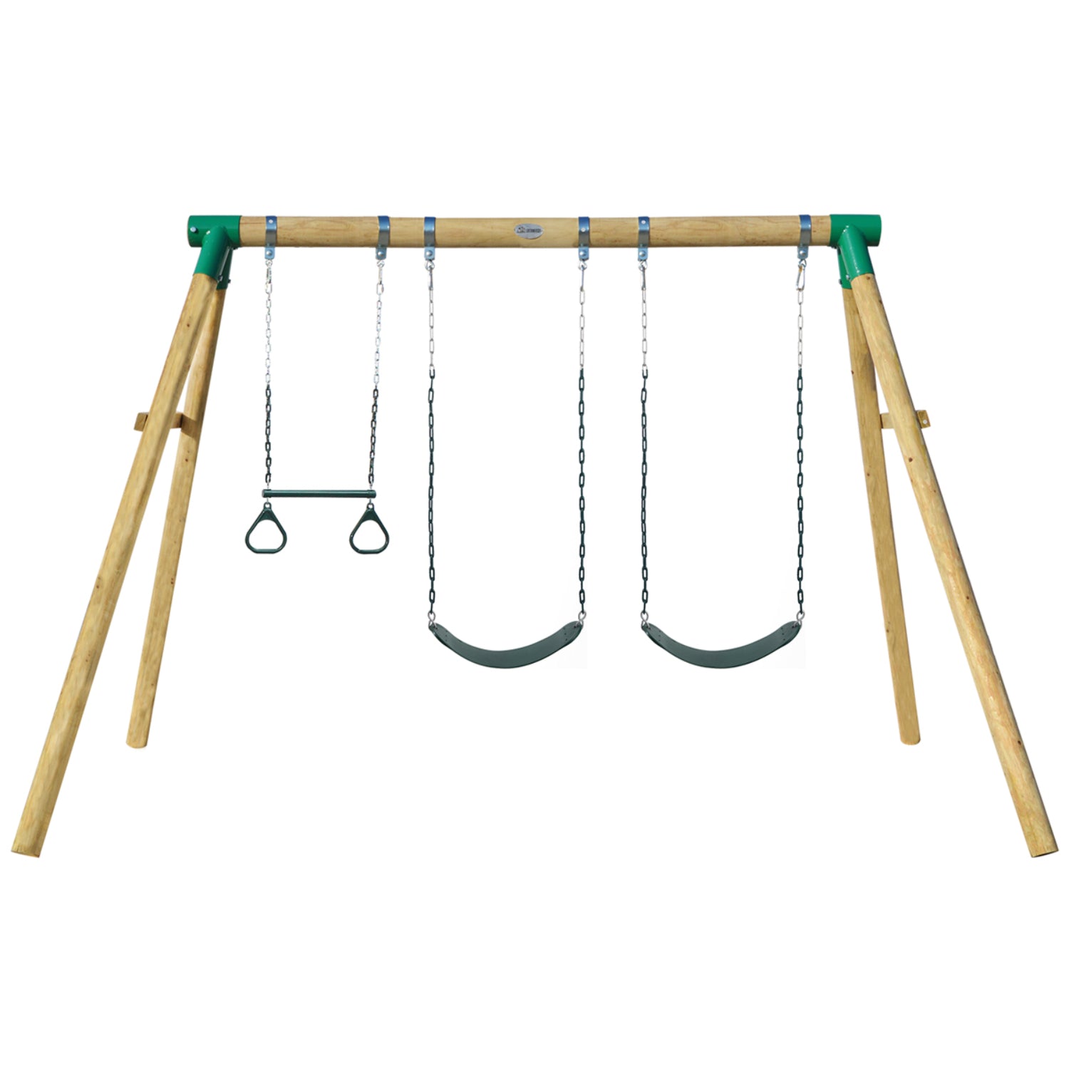 - Wesley Wooden Swing Set with Trapeze – 3 Seat Outdoor Play Lifespan Kids Baby & Kids > Baby & Kid's Toys > Outdoor Play Equipment
