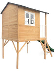- Lifespan Kids Burleigh Wooden Cubby House with 2.2m Green Slide Lifespan Kids Baby & Kids > Baby & Kid's Toys > Outdoor Play Equipment