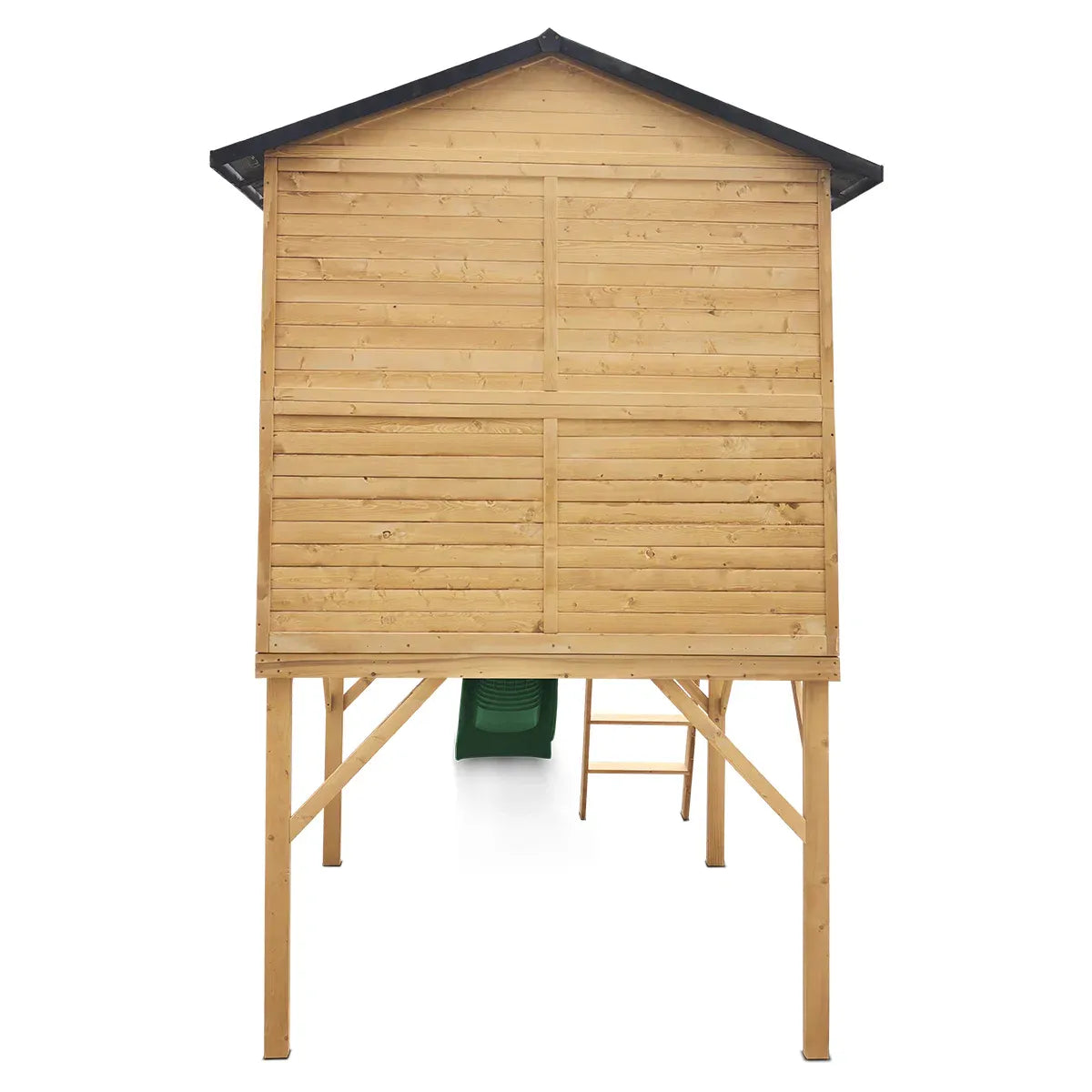 - Lifespan Kids Burleigh Wooden Cubby House with 2.2m Green Slide Lifespan Kids Baby &amp; Kids > Baby &amp; Kid's Toys > Outdoor Play Equipment