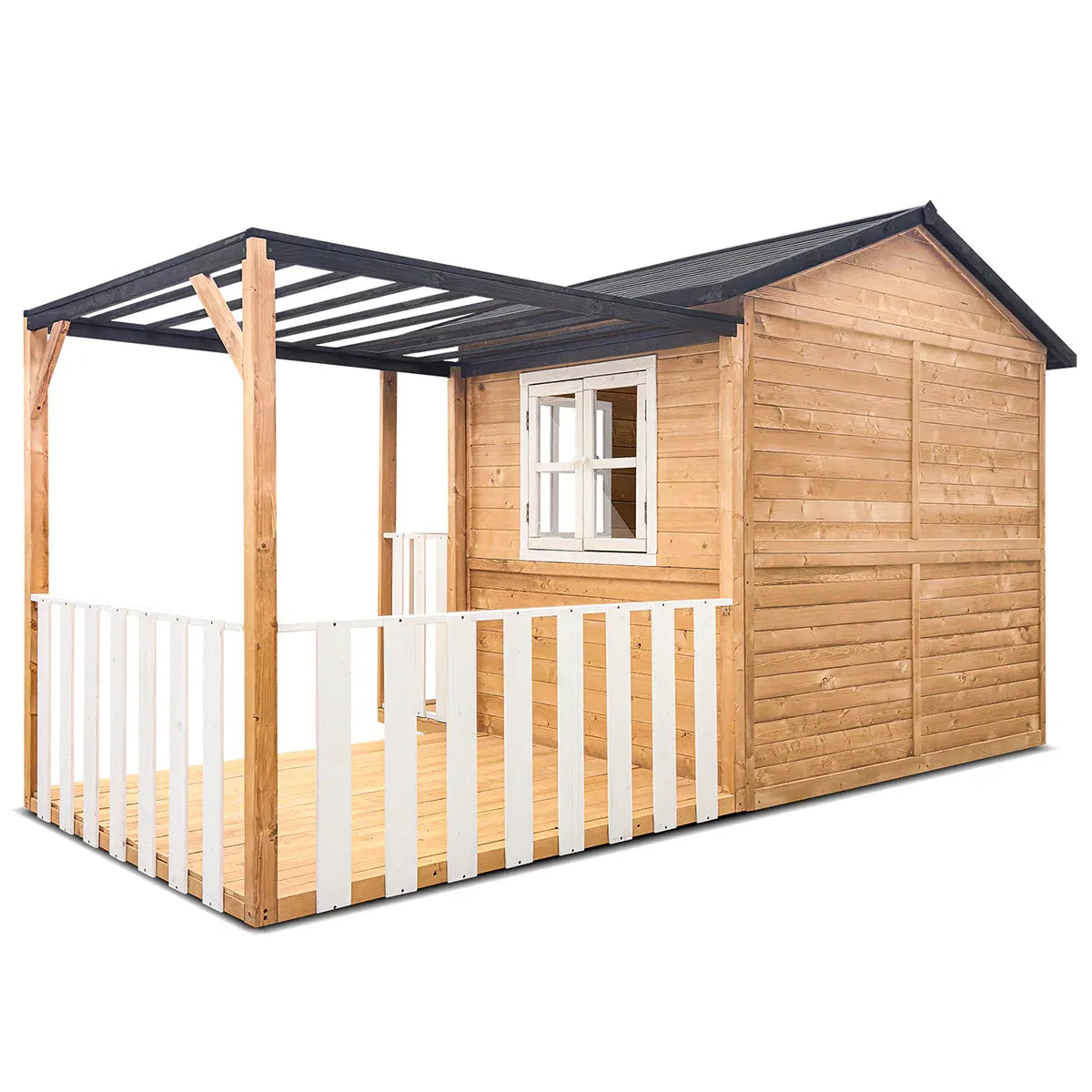- Lifespan Kids Burleigh Cubby House with Pergola Baby Stork Baby &amp; Kids > Baby &amp; Kid's Toys > Outdoor Play Equipment