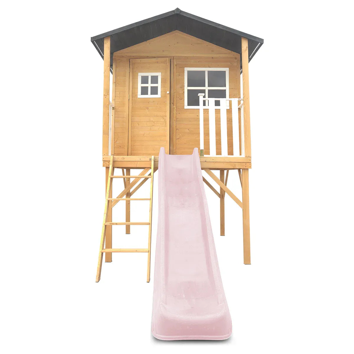 - Lifespan Kids Burleigh Wooden Cubby House with 2.2m Pastel Pink Slide Lifespan Kids Baby & Kids > Baby & Kid's Toys > Outdoor Play Equipment