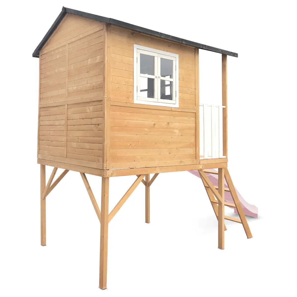 - Lifespan Kids Burleigh Wooden Cubby House with 2.2m Pastel Pink Slide Lifespan Kids Baby &amp; Kids > Baby &amp; Kid's Toys > Outdoor Play Equipment