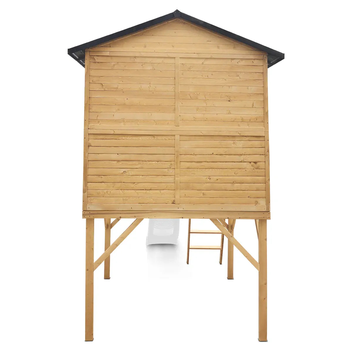 - Lifespan Kids Burleigh Wooden Cubby House with 2.2m White Slide Lifespan Kids Baby &amp; Kids > Baby &amp; Kid's Toys > Outdoor Play Equipment